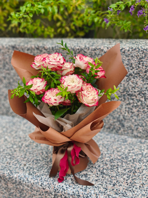 Apple Jack Rose Bouquet 苹果杰克玫瑰花束
