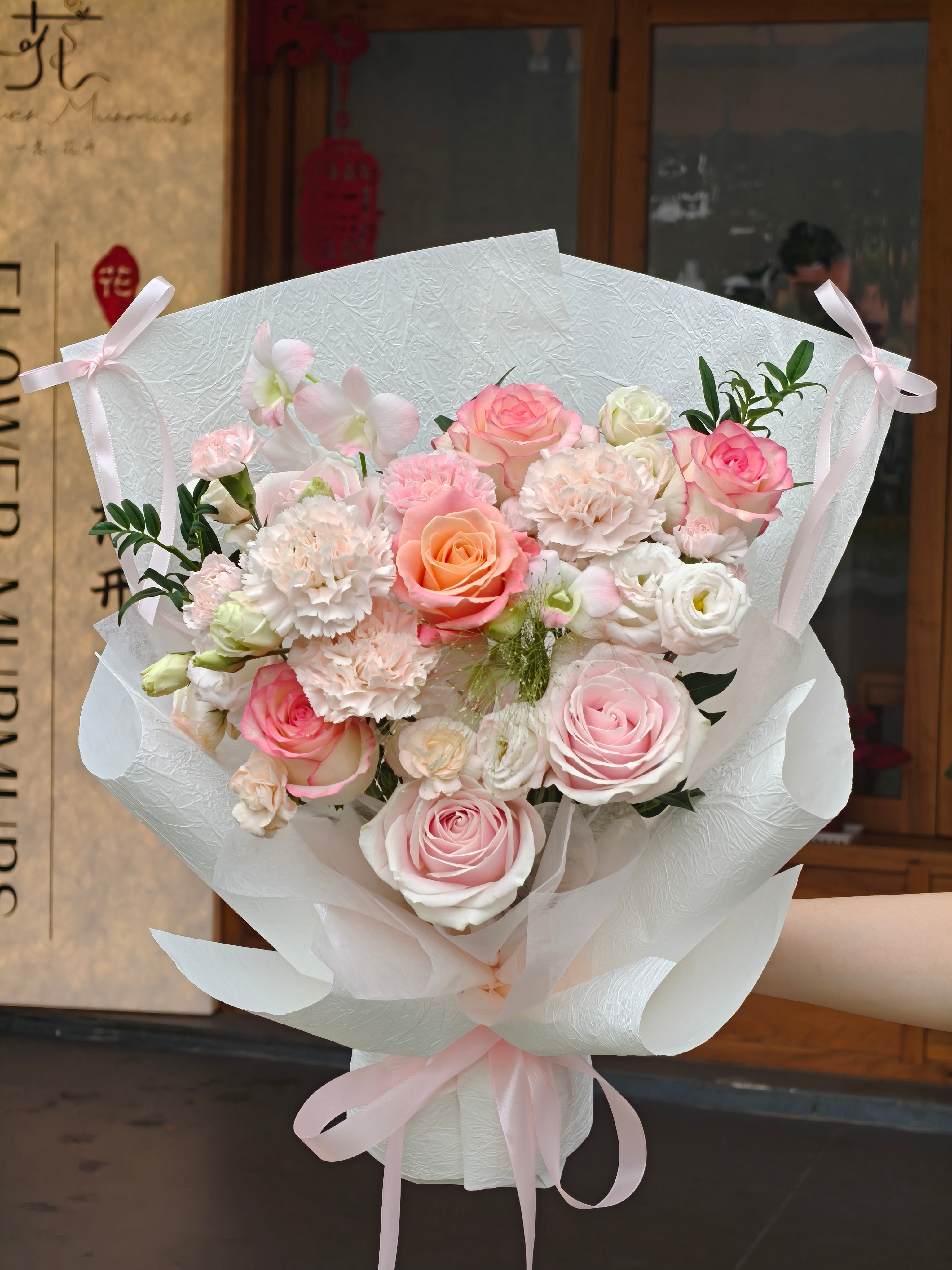 Pink Rose Daily Gift Bouquet 粉色玫瑰日常生日花束