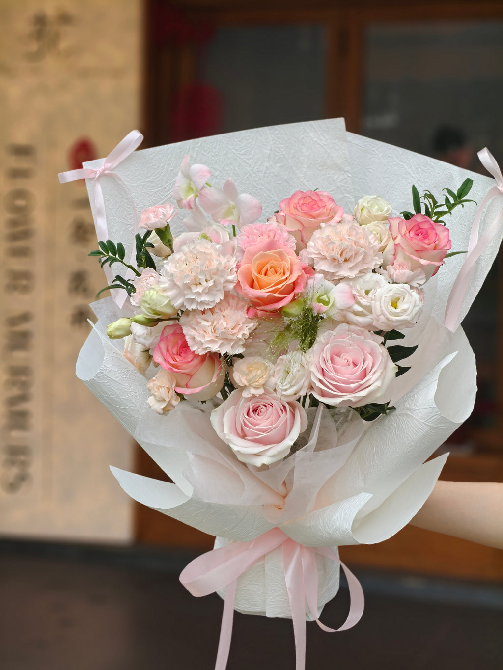Pink Rose Daily Gift Bouquet 粉色玫瑰日常生日花束