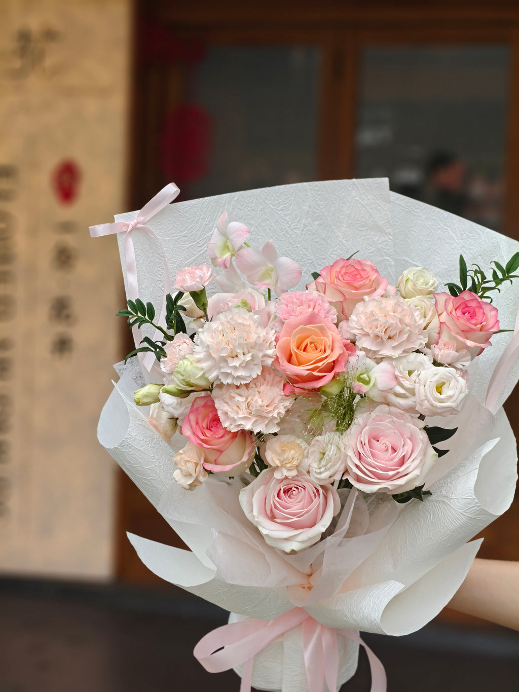 Pink Rose Daily Gift Bouquet 粉色玫瑰日常生日花束