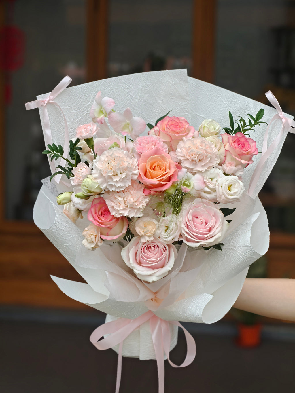Pink Rose Daily Gift Bouquet 粉色玫瑰日常生日花束