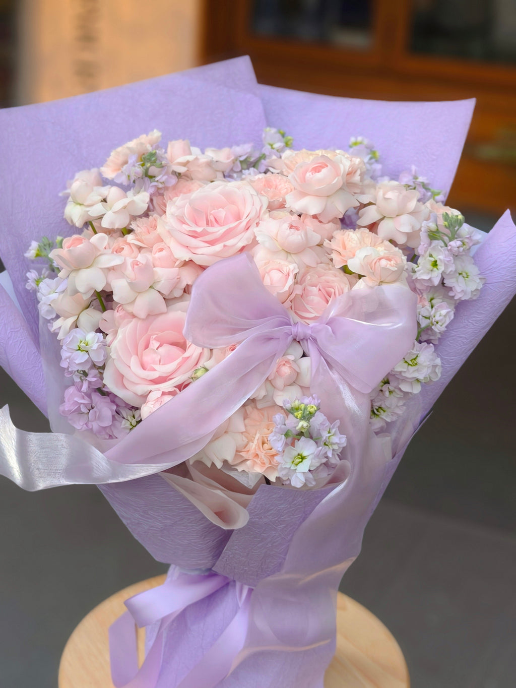Fairy Kiss Violet Pink Purple Bouquet 仙子之吻紫罗兰粉紫花束