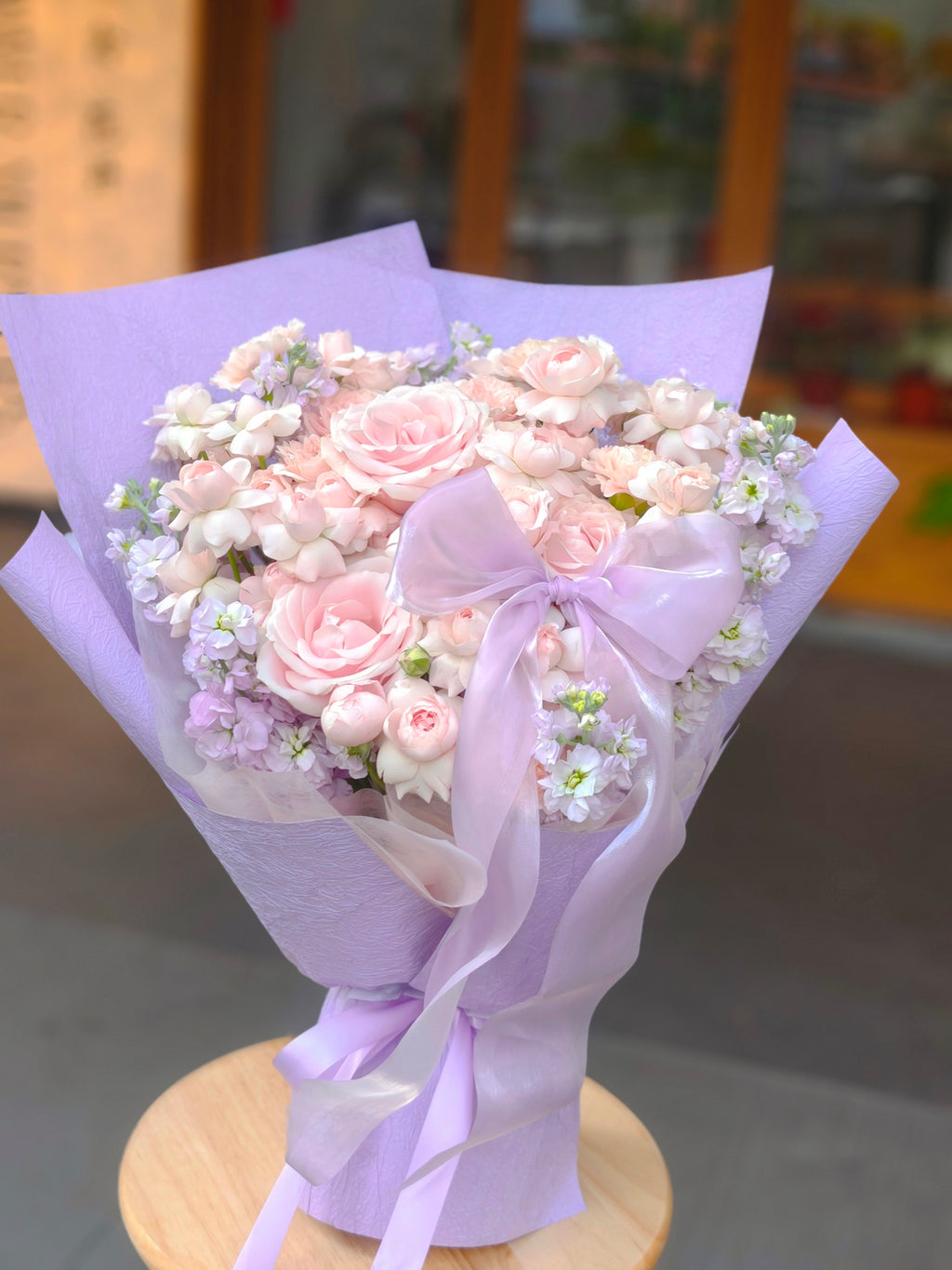 Fairy Kiss Violet Pink Purple Bouquet 仙子之吻紫罗兰粉紫花束